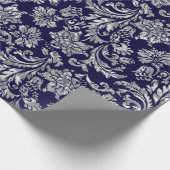 Papier Cadeau Silvers & Midnight Blue Damas (Coin)