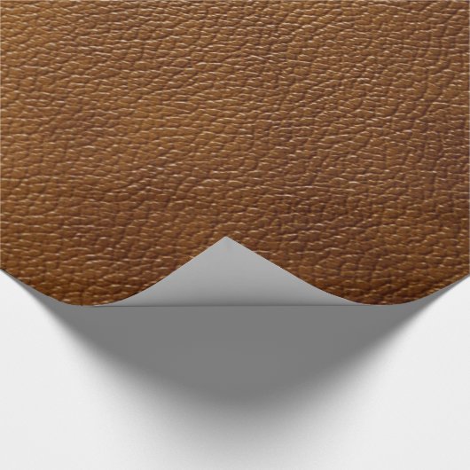 Papier Cadeau Simili cuir Brown (Coin)