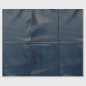 Papier Cadeau Simili cuir noir (Plat)