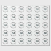 Papier Cadeau Simple à remplacer par votre logo ou image (Plat)