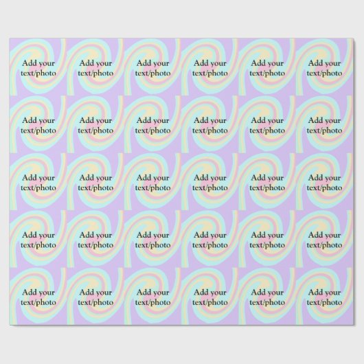 Papier Cadeau Simple acrylique pour marbre ajouter votre nom de (Plat)