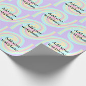 Papier Cadeau Simple acrylique pour marbre ajouter votre nom de (Coin)
