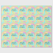 Papier Cadeau Simple acrylique pour marbre ajouter votre nom de (Plat)
