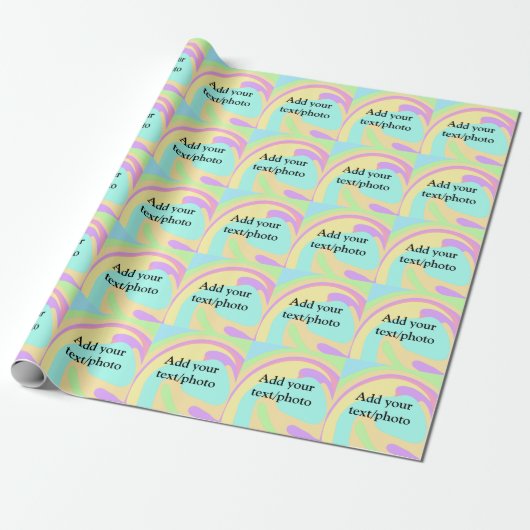 Papier Cadeau Simple acrylique pour marbre ajouter votre nom de (Déroulé)