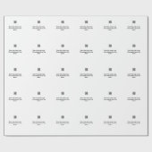 Papier Cadeau Simple analyse de code Q R modèle d'événement méti (Plat)
