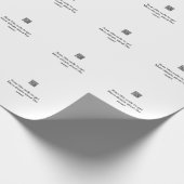 Papier Cadeau Simple analyse de code Q R modèle d'événement méti (Coin)