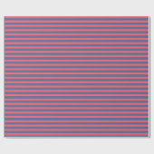 Papier Cadeau Simple Blush Red et Lynch Candy Stripe Cadeau (Plat)