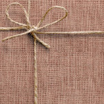 Papier Cadeau Simple Burlap Réaliste Rustique Féminin Rose Pâle<br><div class="desc">Motif de style burlap simple et rustique. Veuillez noter qu'aucun vrai burlap n'est utilisé dans ce design,  c'est une photographie éditée numériquement.</div>