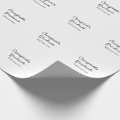 Papier Cadeau Simple congratulation graduation add your (Coin)