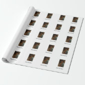Papier Cadeau Simple couleur minimale ajouter nom photo texte cu (Déroulé)