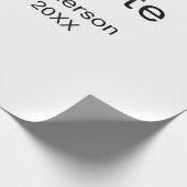 Papier Cadeau simple diplôme minimal ajouter nom classe moderne (Coin)
