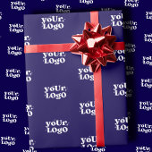 Papier Cadeau Simple Elegant Custom Logo Here Company