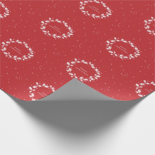 Papier Cadeau Simple élégante couronne rouge + blanche couronne (Coin)