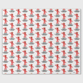 Papier Cadeau Simple Elmo 1er anniversaire (Plat)