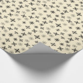 Papier Cadeau Simple Flocons de Neige Noël (Coin)
