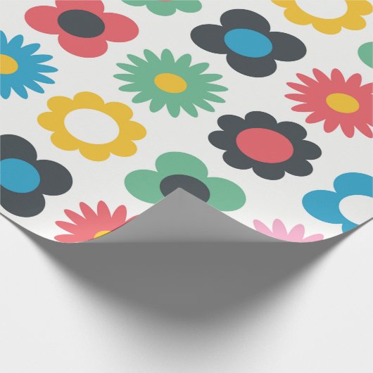 Papier Cadeau Simple flower seamless pattern design. Scandinavia (Coin)