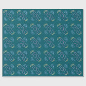 Papier Cadeau Simple minimal elegant custom logo here company cl (Plat)