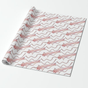 Papier Cadeau simple minimum ajouter votre texte nom monogramme 