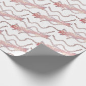 Papier Cadeau simple minimum ajouter votre texte nom monogramme (Coin)