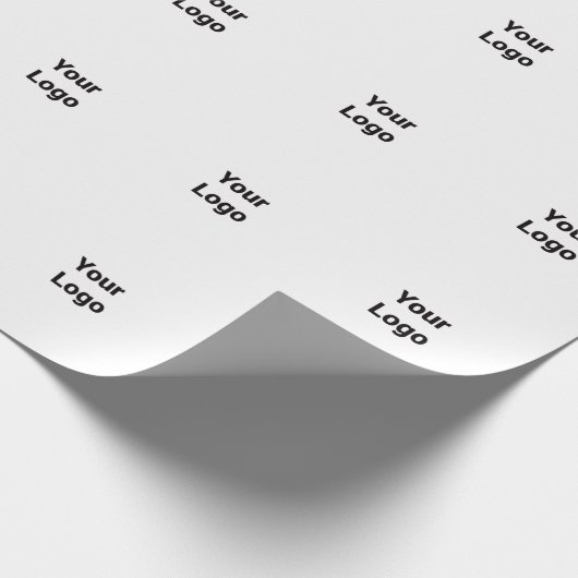 Papier Cadeau simple minimum ajouter votre texte nom monogramme  (Coin)