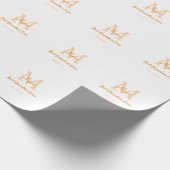 Papier Cadeau simple minimum meilleur grand-mère jamais orange m (Coin)