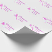 Papier Cadeau Simple minimum rose bridesmaid ajouter le nom de l (Coin)