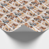 Papier Cadeau Simple Moderne 4 Famille Collage photo Tout usage (Coin)