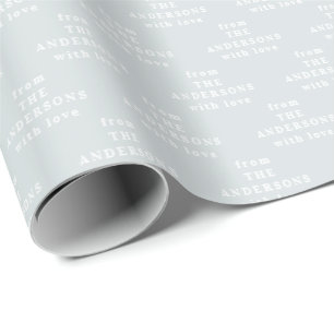 Papier Cadeau Simple moderne élégant personnalisé