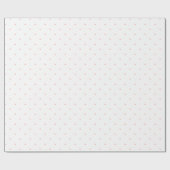 Papier Cadeau Simple moderne minimaliste Motif Coeurs roses (Plat)