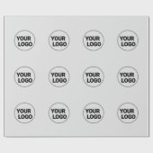 PAPIER CADEAU SIMPLE MODERNE MODERNE MONOGRAM STYLE ÉLÉGANT FOUR (Plat)