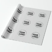 PAPIER CADEAU SIMPLE MODERNE MODERNE MONOGRAM STYLE ÉLÉGANT FOUR (Déroulé)