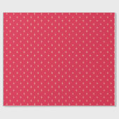 Papier Cadeau Simple moderne Star Motif Fêtes de Noël Rouge (Plat)