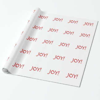 Papier Cadeau Simple Noël Joie Fête Rouge
