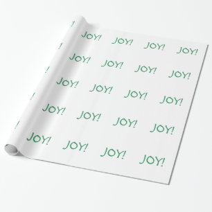 Papier Cadeau Simple Noël Joie Fête verte