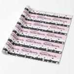 Papier Cadeau Simple noir et blanc, Fête des mariées<br><div class="desc">Enveloppez vos cadeaux de douche nuptiale dans l'élégance avec notre papier d'enveloppement simple Fête des mariées noire et blanche. Avec un design chic et intemporel aux pois noirs et blancs, ce papier d'emballage ajoute une touche sophistiquée à tout cadeau, complétant parfaitement l'atmosphère festive d'une douche nuptiale. Ce papier d'emballage est...</div>