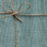 Papier Cadeau Simple réaliste Burlap Texture rustique Sage Vert<br><div class="desc">Motif de style burlap simple et rustique. Veuillez noter qu'il n'y a pas de véritable burlap utilisé dans cette conception,  c'est une photographie numériquement édité.</div>