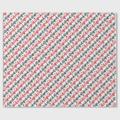 Papier Cadeau Simple script typographique cupidon stupide avec f (Plat)