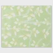 PAPIER CADEAU SIMPLE VERT EAU COULEUR FEUILLE ART DESIGN (Plat)