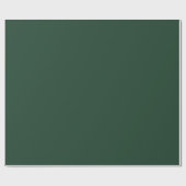 Papier Cadeau Simple Vert Forêt Foncé (Plat)