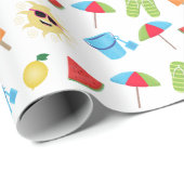 Papier Cadeau Simplement été (Coin rond)