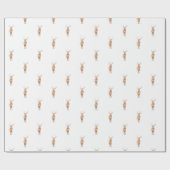 Papier Cadeau Simples et classiques rennes rustiques (Plat)