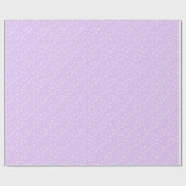 Papier Cadeau Simples flocons blancs Violet Noël (Plat)