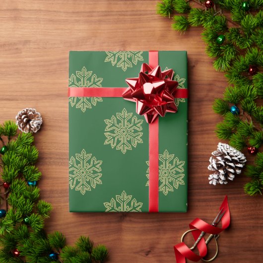 Papier Cadeau Simply Christmas Collection - Flocon de neige (Cadeau de vacances)