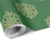 Papier Cadeau Simply Christmas Collection - Flocon de neige (Coin rond)