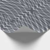 Papier Cadeau Sine Wave Pulse Signal moderne Art Abstrait Design (Coin)