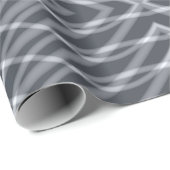 Papier Cadeau Sine Wave Pulse Signal moderne Art Abstrait Design (Coin rond)