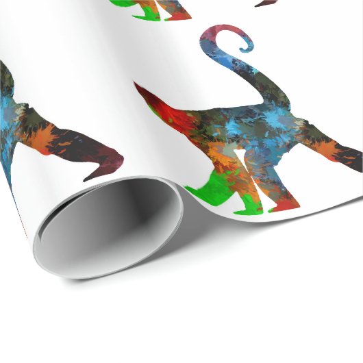 Papier Cadeau Singe (Coin rond)