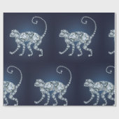 Papier Cadeau Singe diamant (Plat)
