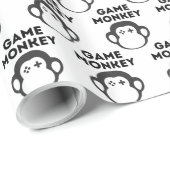 Papier Cadeau Singe du jeu (Coin rond)