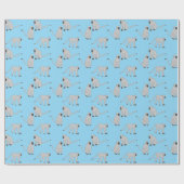 Papier Cadeau Singe velours (Plat)